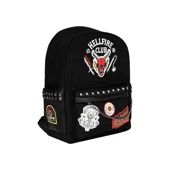 Universal Studios Halloween Horror Nights Stranger Things Hellfire Club Backpack - Picture 3 of 4